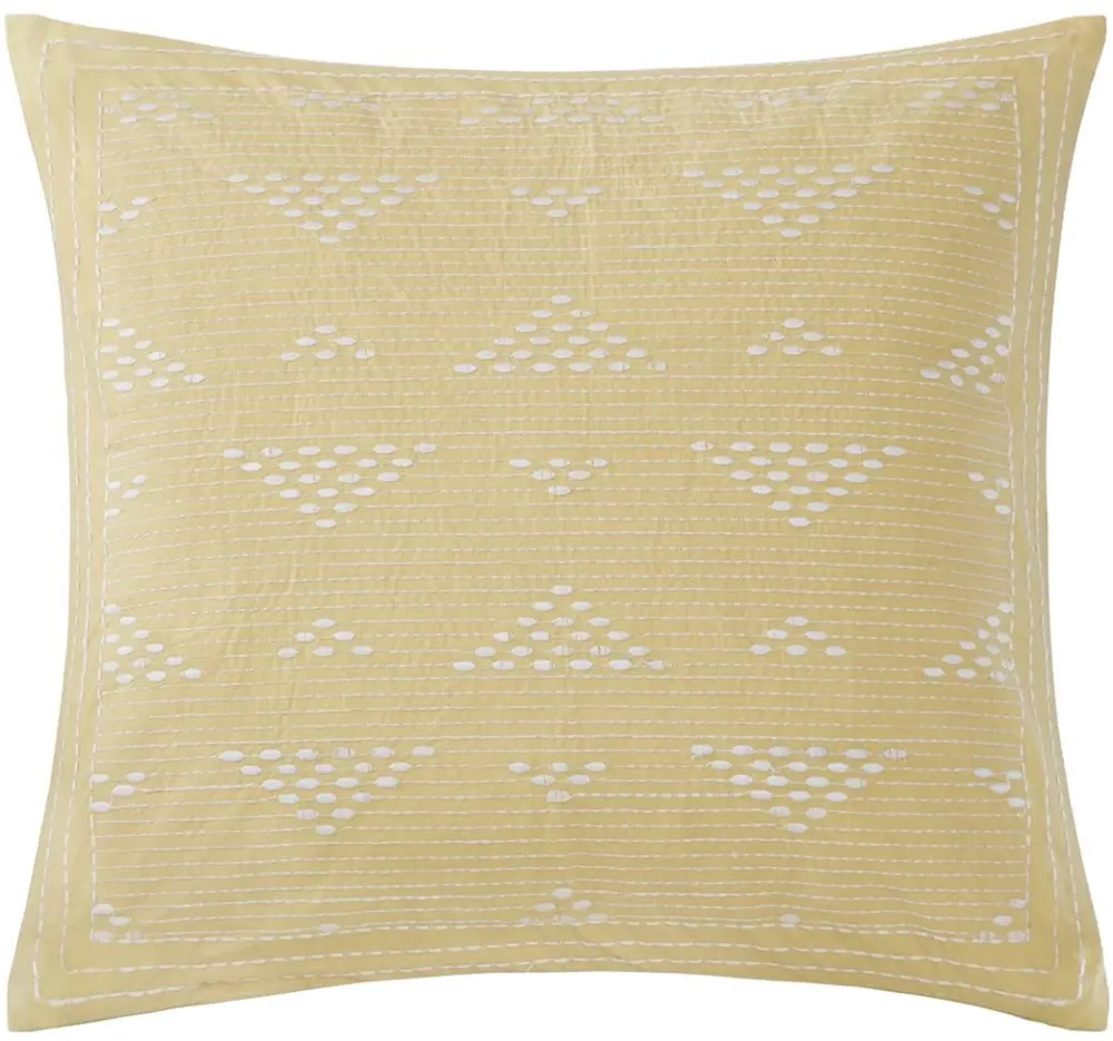 Cario Embroidered Square Throw Pillow-1