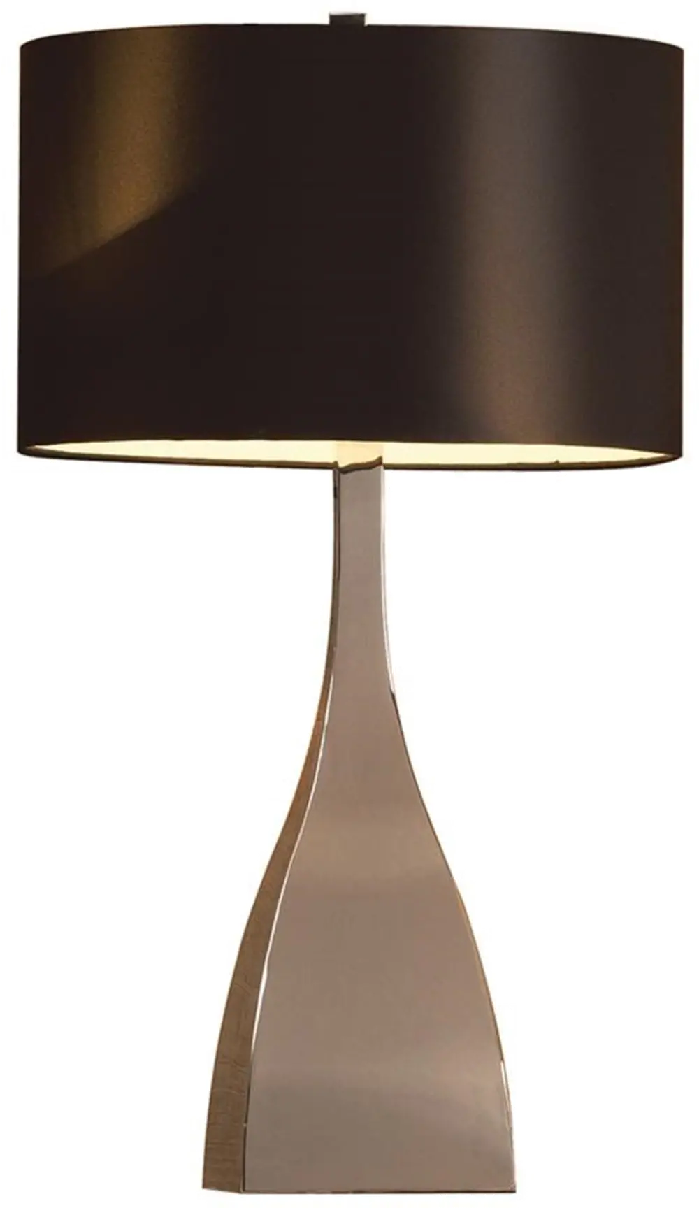 Chrome Plated Silver Metal Table Lamp-1