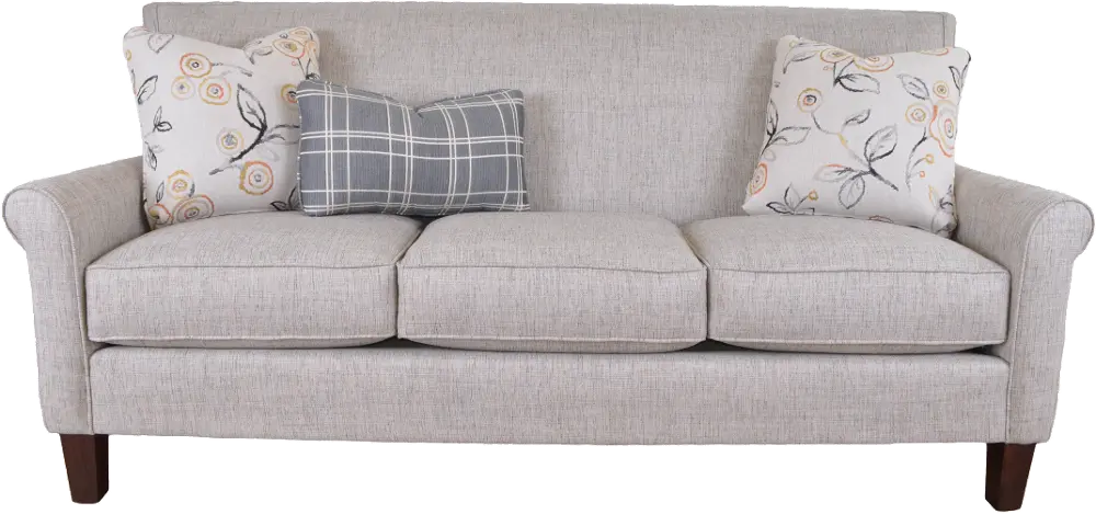 Breakout Gray Upholstered Casual Sofa-1