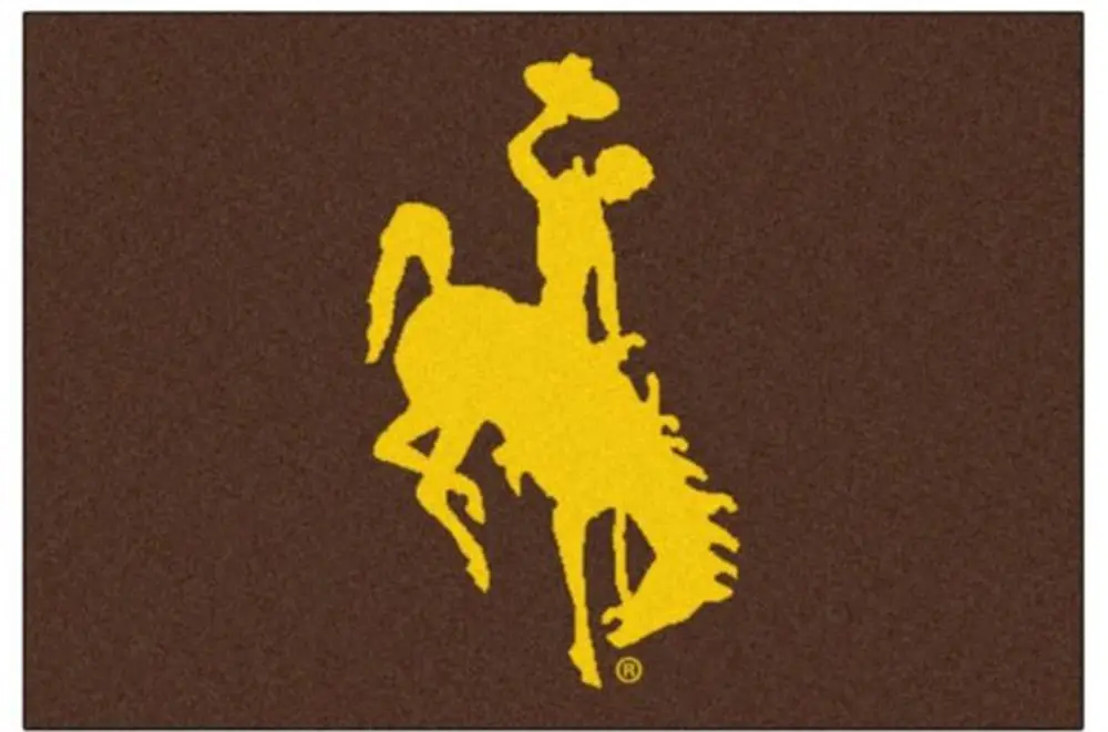 1582 2 x 3 X-Small Brown University of Wyoming Area Rug-1