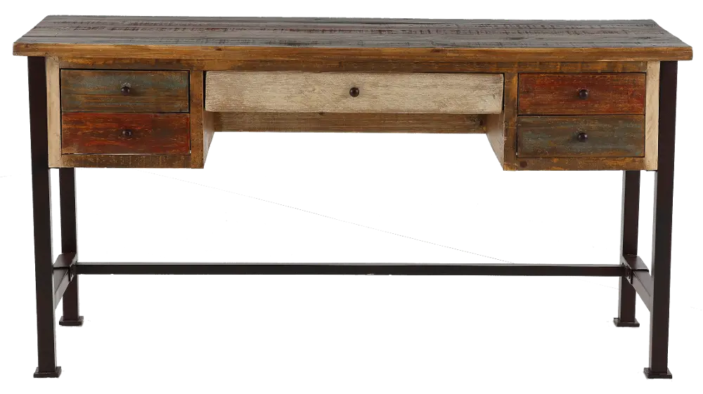 Antique Brown Office Desk-1