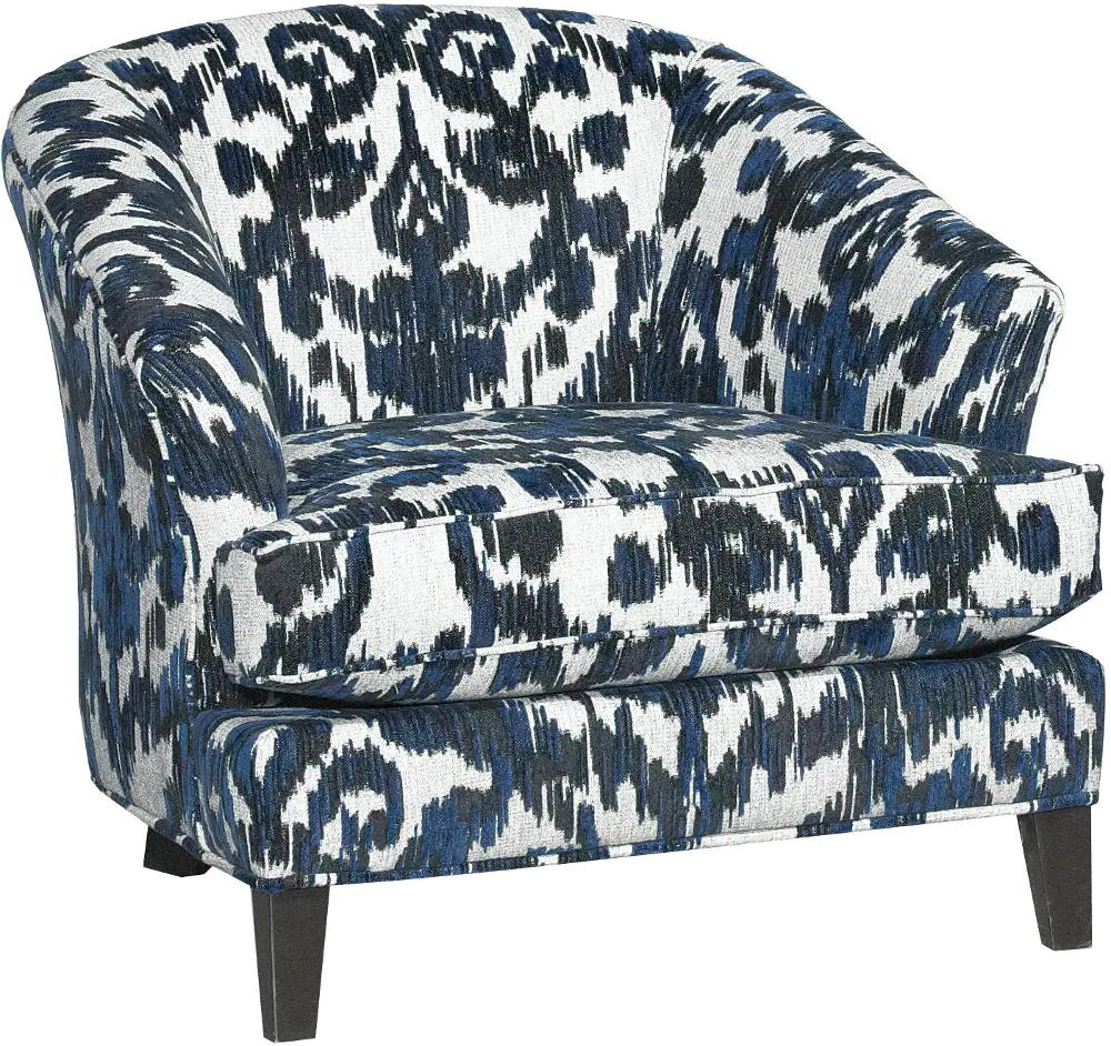 A014457XX Kelsey Mid Century Modern Blue Accent Chair-1