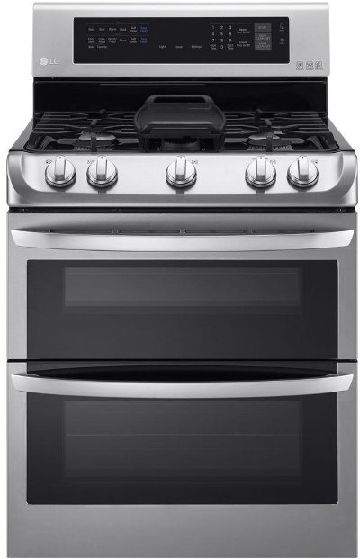 Lg 4 Piece Gas Kitchen Appliance Package With 29 7 Cu Ft French