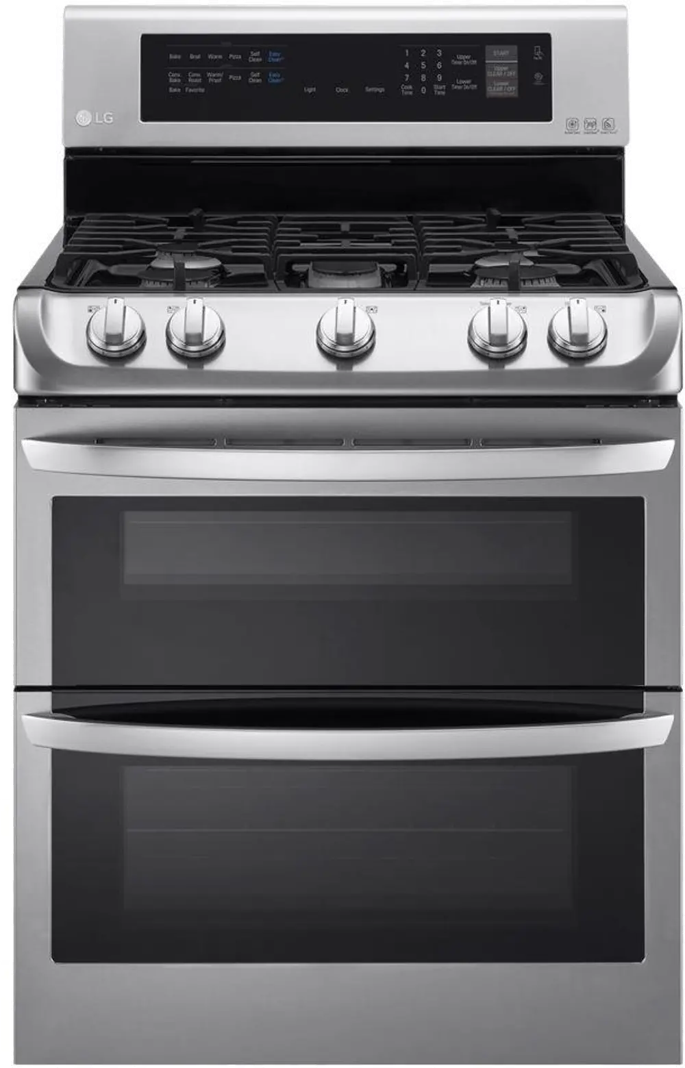 LDG4313ST LG 6.9 cu ft Double Oven Gas Range - Stainless Steel-1