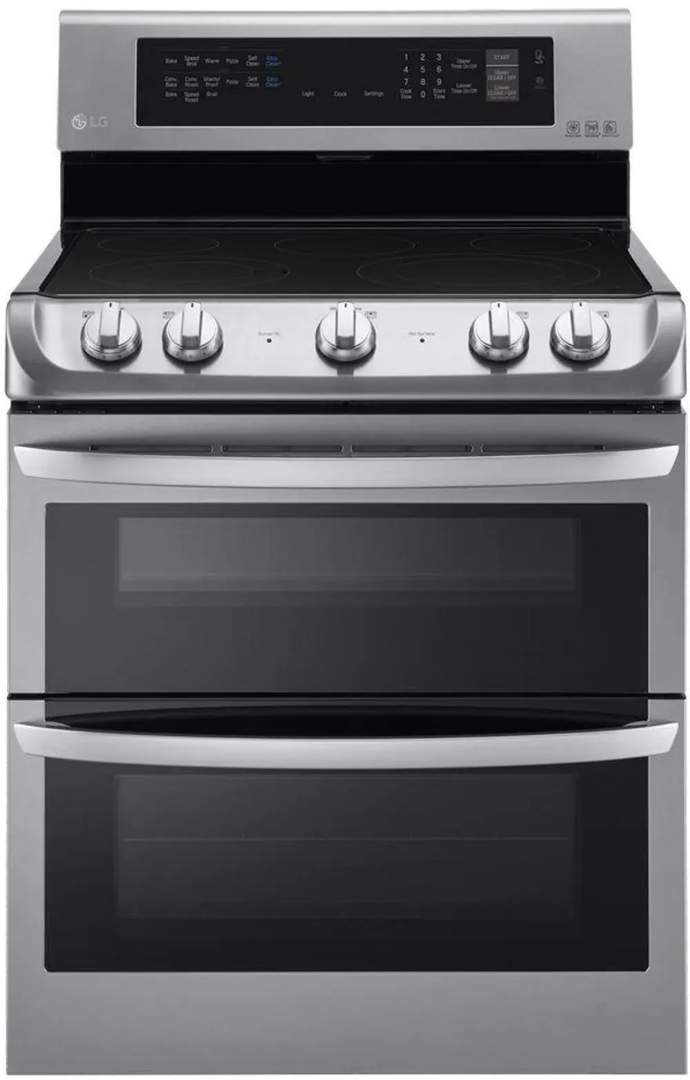 LDE4413ST LG 7.3 cu ft Double Oven Electric Range - Stainless Steel-1