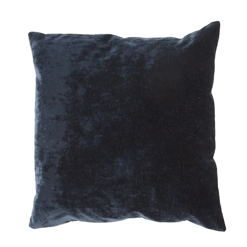 Luxe Blue Night 20 Inch Throw Pillow-1
