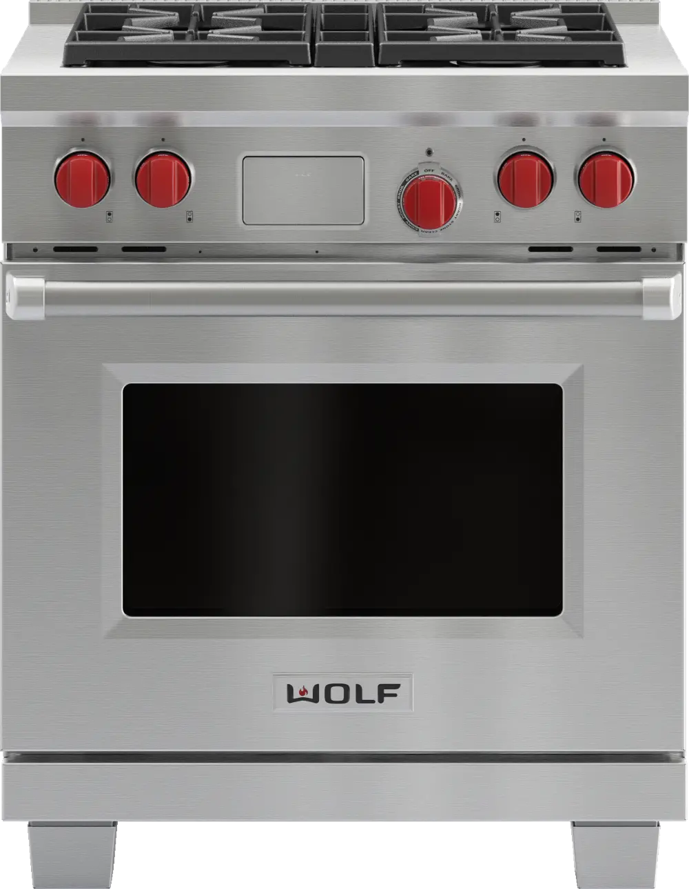DF304 Wolf 30 Inch Dual Fuel Range - Stainless Steel-1