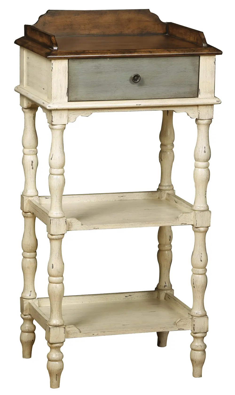 Colbert White/Gray Accent Table-1