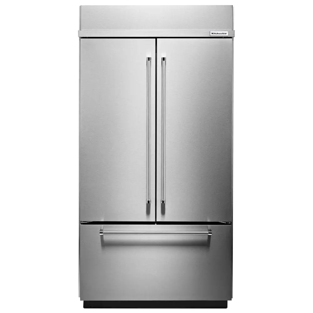 KBFN406ESS KitchenAid Built-In French Door Refrigerator - 36 Inch Stainless Steel-1