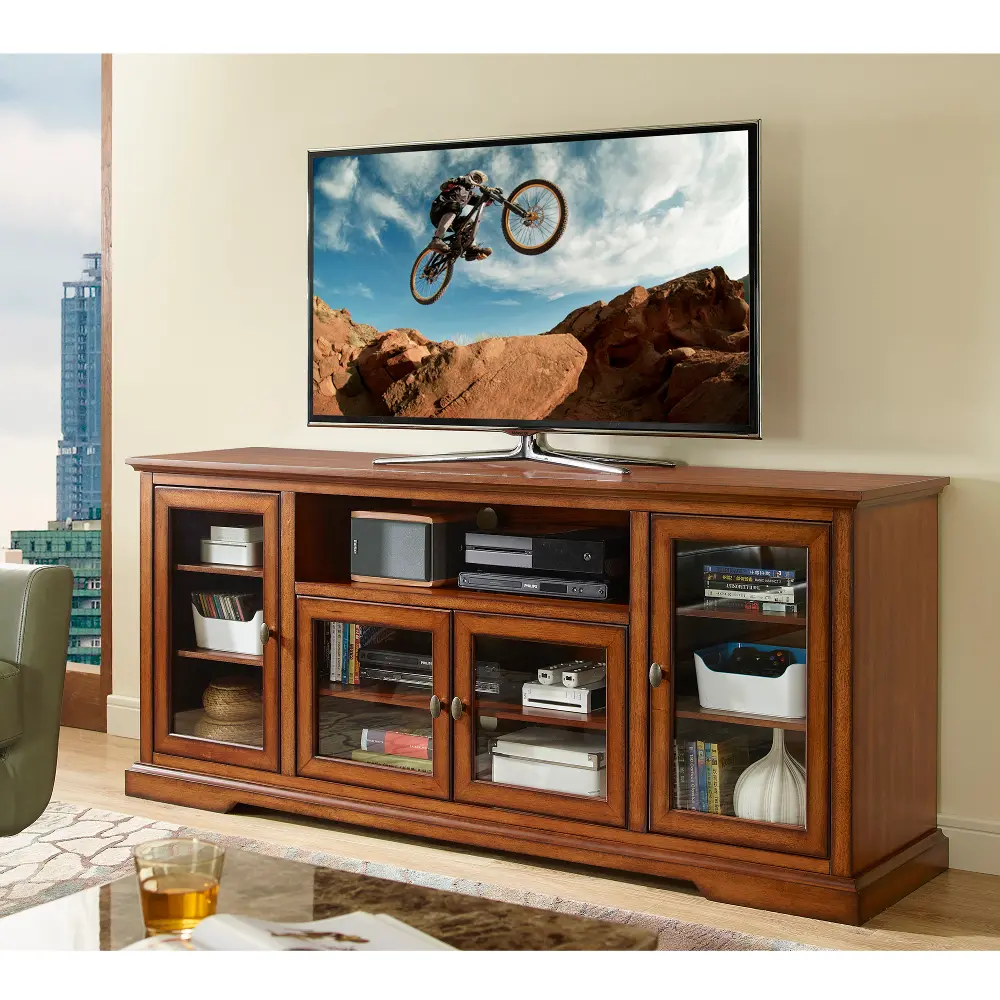 W70C32RB Rustic Brown TV Stand (70 Inch) -1