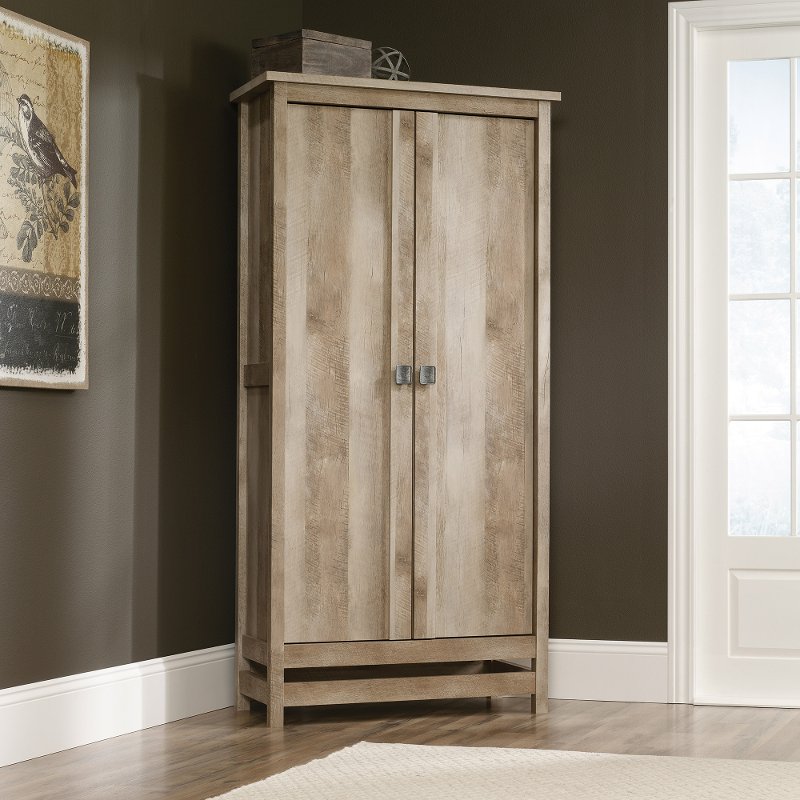 Rustic Oak Storage Cabinet Cannery, Rustic Storage Cabinets