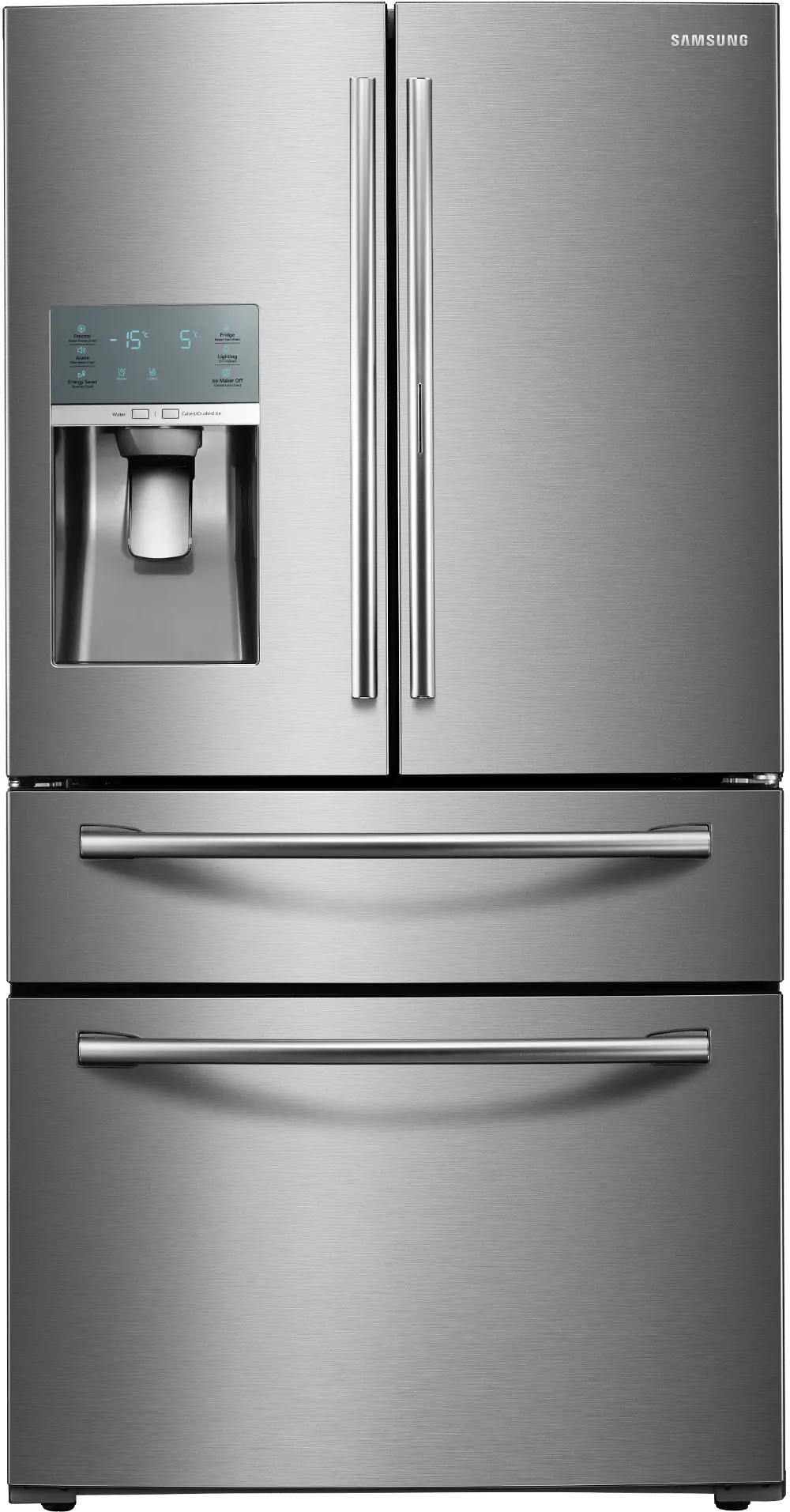 RF28JBEDBSR Samsung 27.8 cu. ft. 4 Door French Door Refrigerator with FoodShowcase - 36 Inch Stainless Steel-1