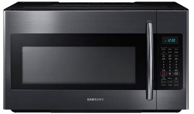 Samsung 1 8 Cu Ft Over The Range Microwave Stainless Steel Rc Me18h704sfg Samsung Over The Range Microwave Oven Black Stainless Steel