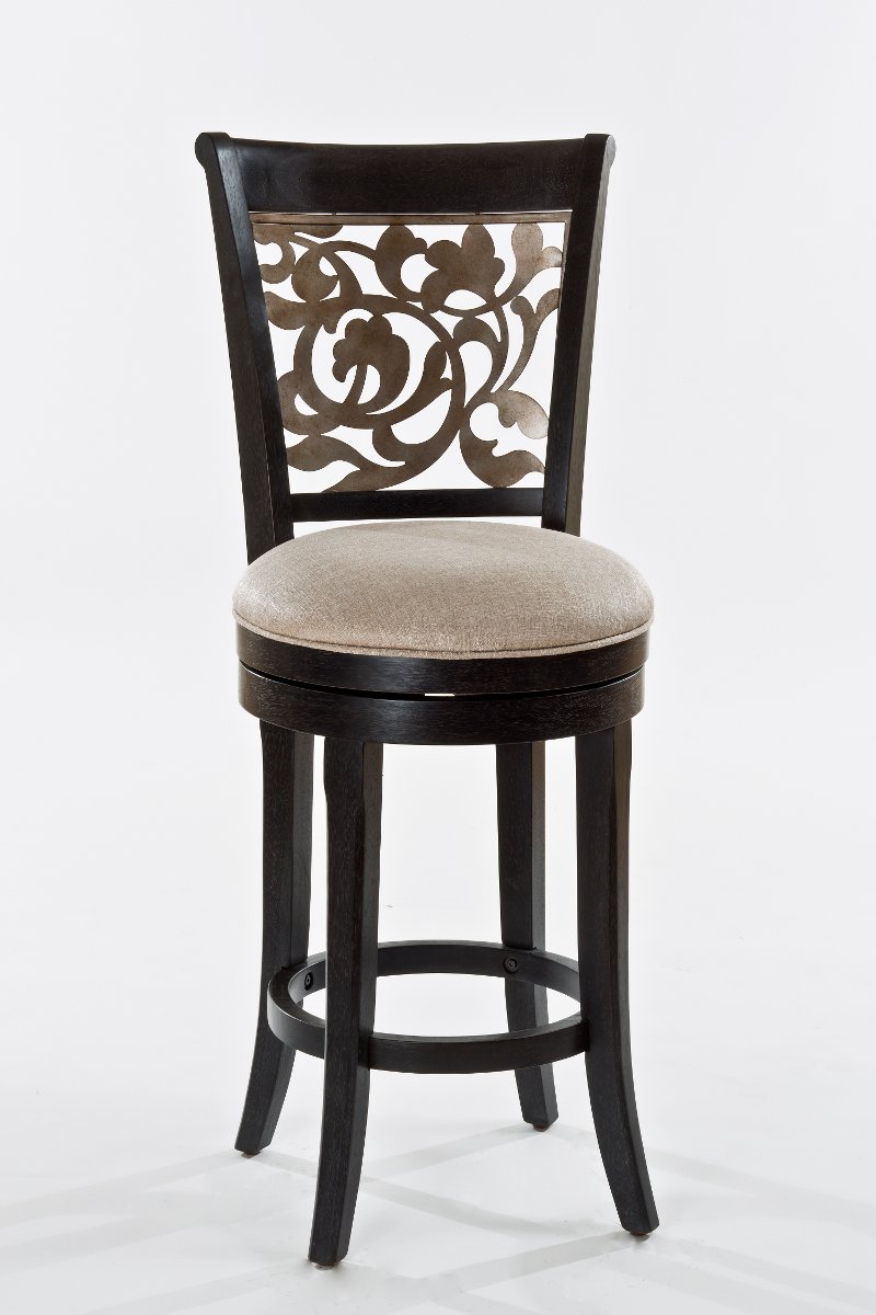 Distressed Black Swivel Bar Stool Bennington Rc Willey Furniture Distressed Black Swivel Bar Stool Bennington Rc Willey Furniture