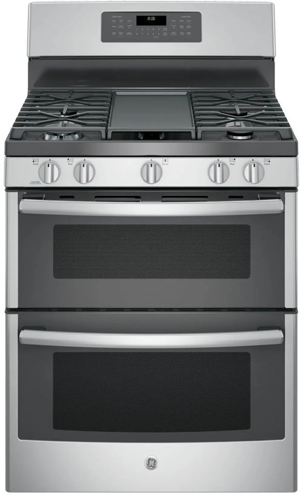 JGB860SEJSS GE Double Oven Gas Range - 6.8 cu. ft. Stainless Steel-1