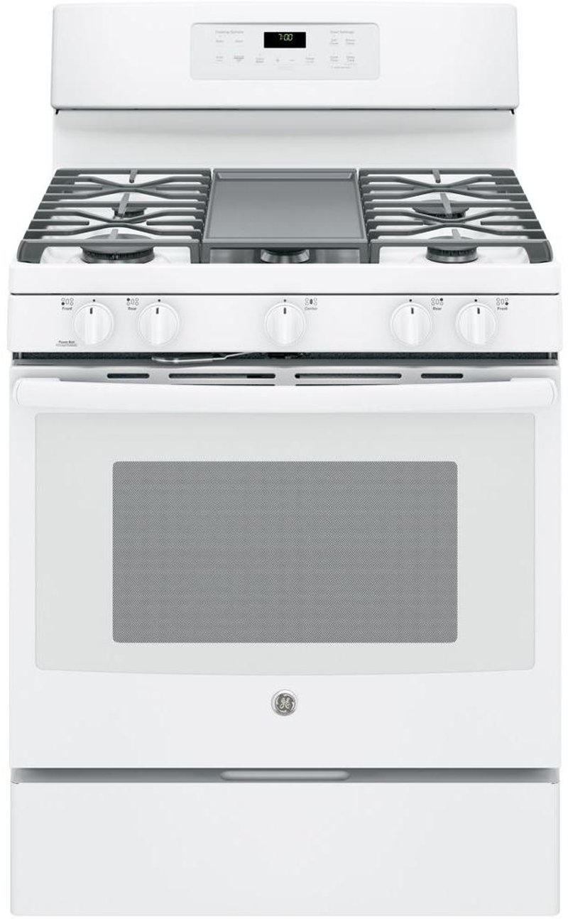 Ge 5 0 Cu Ft Gas Convection Range Oven White Rc Willey 5 0 Cu Ft Gas Convection Range Oven