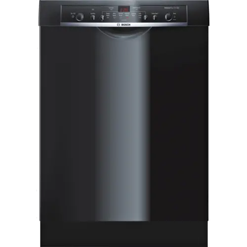 SHE3AR76UC Bosch Ascenta Front Control Dishwasher - Black-1