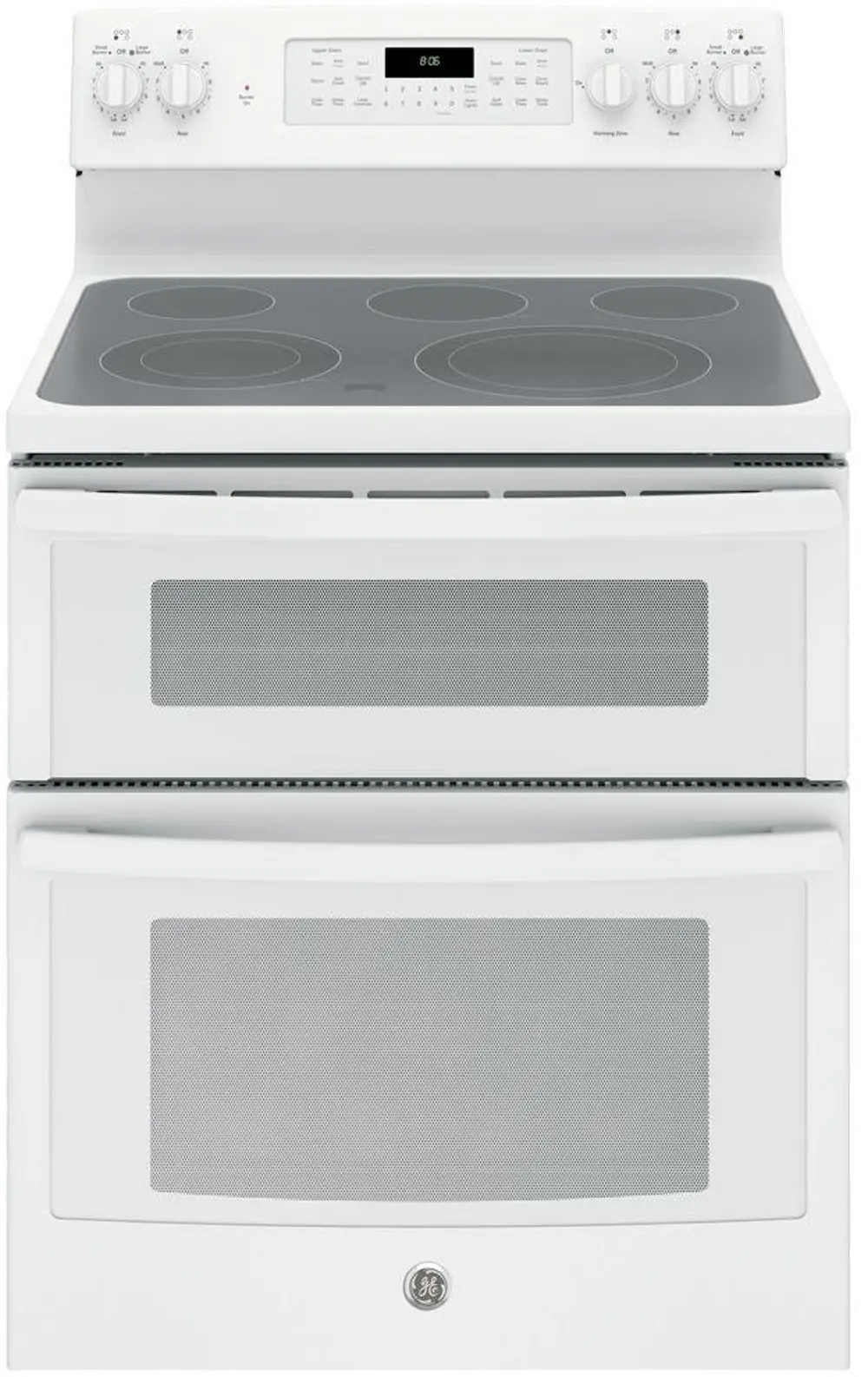 JB860DJWW GE Double Oven Electric Range - 6.6 cu. ft. White-1
