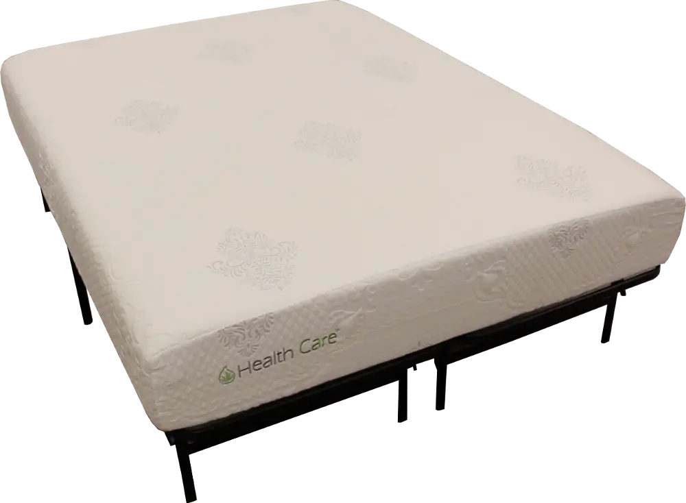 QBASE-12 12 Inch Luxury Gel Queen Mattress with Foldable Base-1