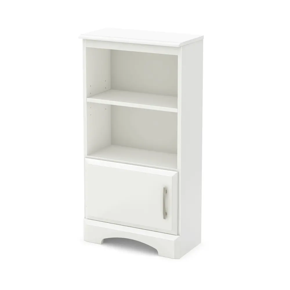 9018063 White Bookshelf Nightstand - Callesto -1