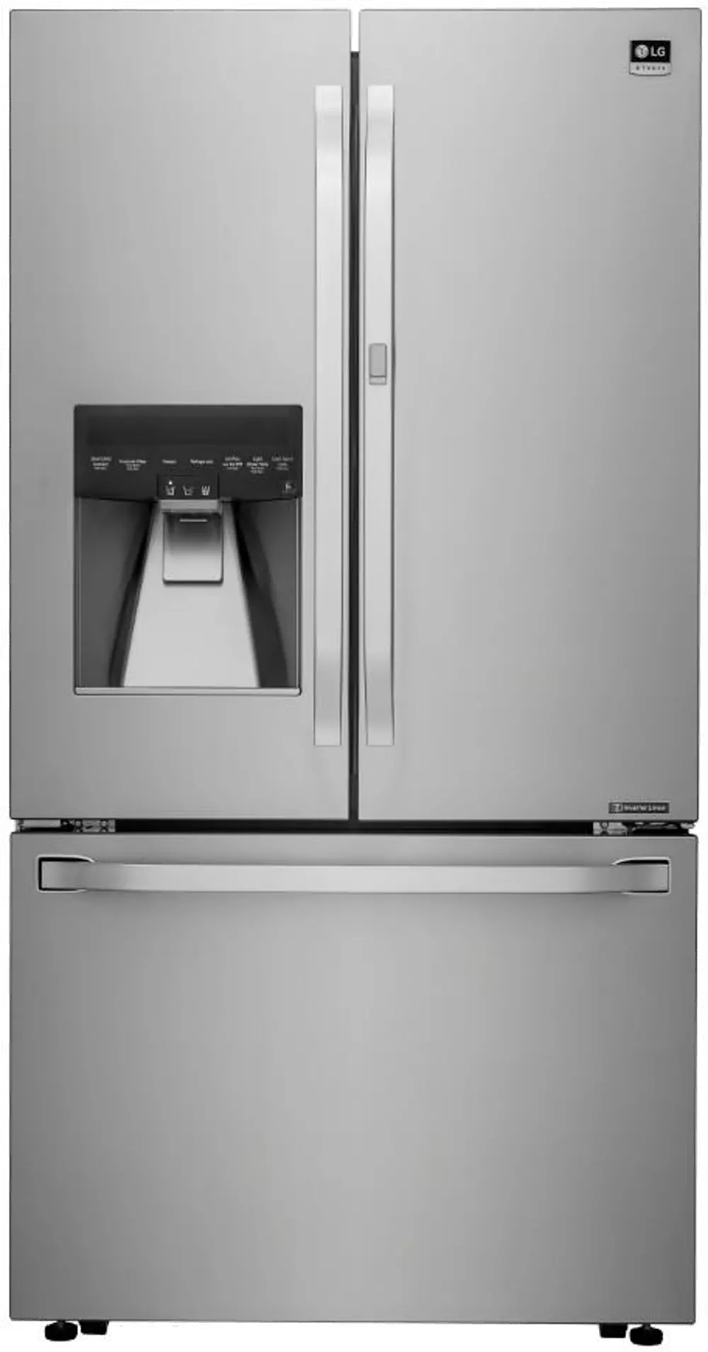 LSFXC2476S LG STUDIO French Door Counter Depth Smart Refrigerator with Door-in-Door - 23.5 cu. ft., 36 inch Stainless Steel-1