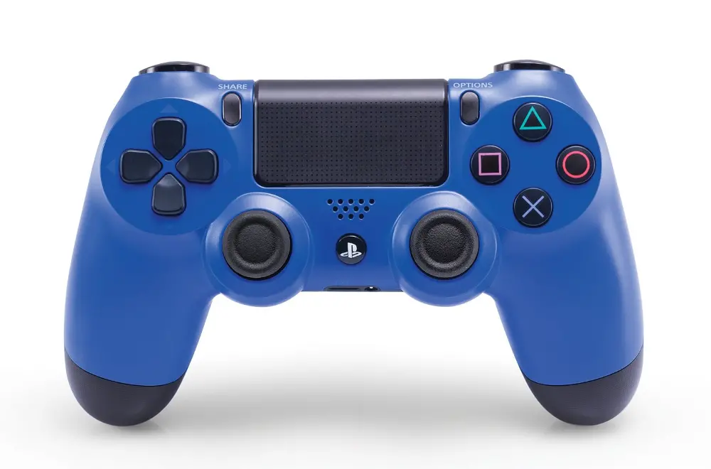 PS4DULSHCK-4-BLUE PlayStation 4 DualShock 4 Wave Blue Wireless Controller-1