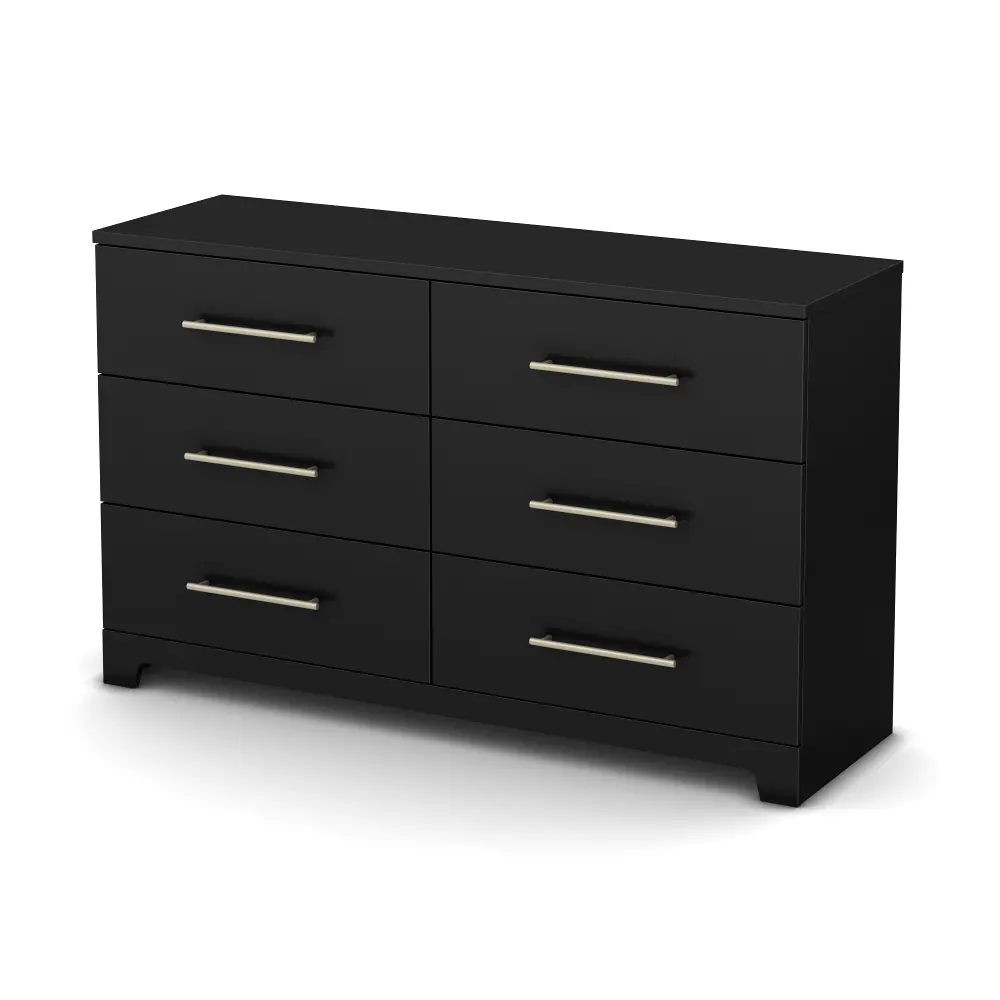 3307010 Black 6-Drawer Double Dresser - Primo -1