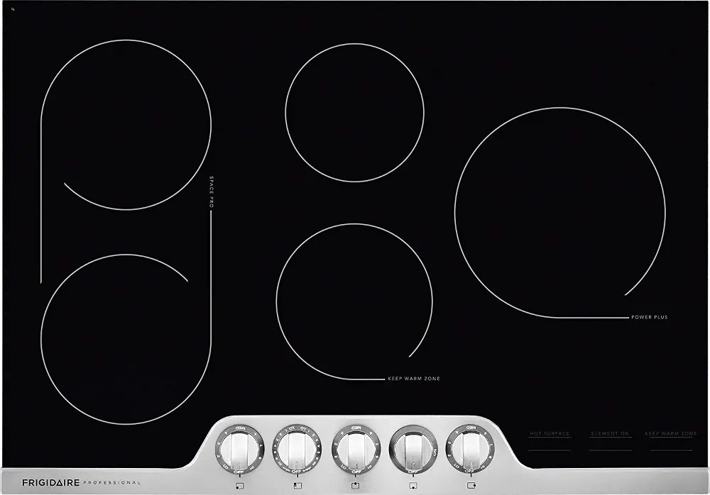 FPEC3077RF Frigidaire Professional 30 Inch Smoothtop Electric Cooktop - Stainless Steel-1