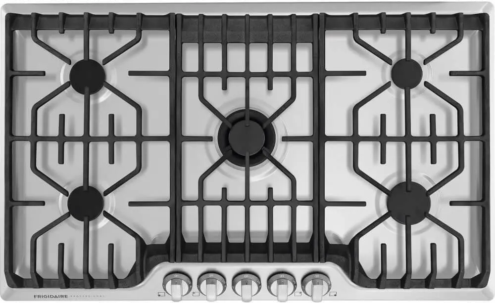 FPGC3677RS Frigidaire Professional 36 Inch 5 Burner Gas Cooktop - Stainless Steel-1