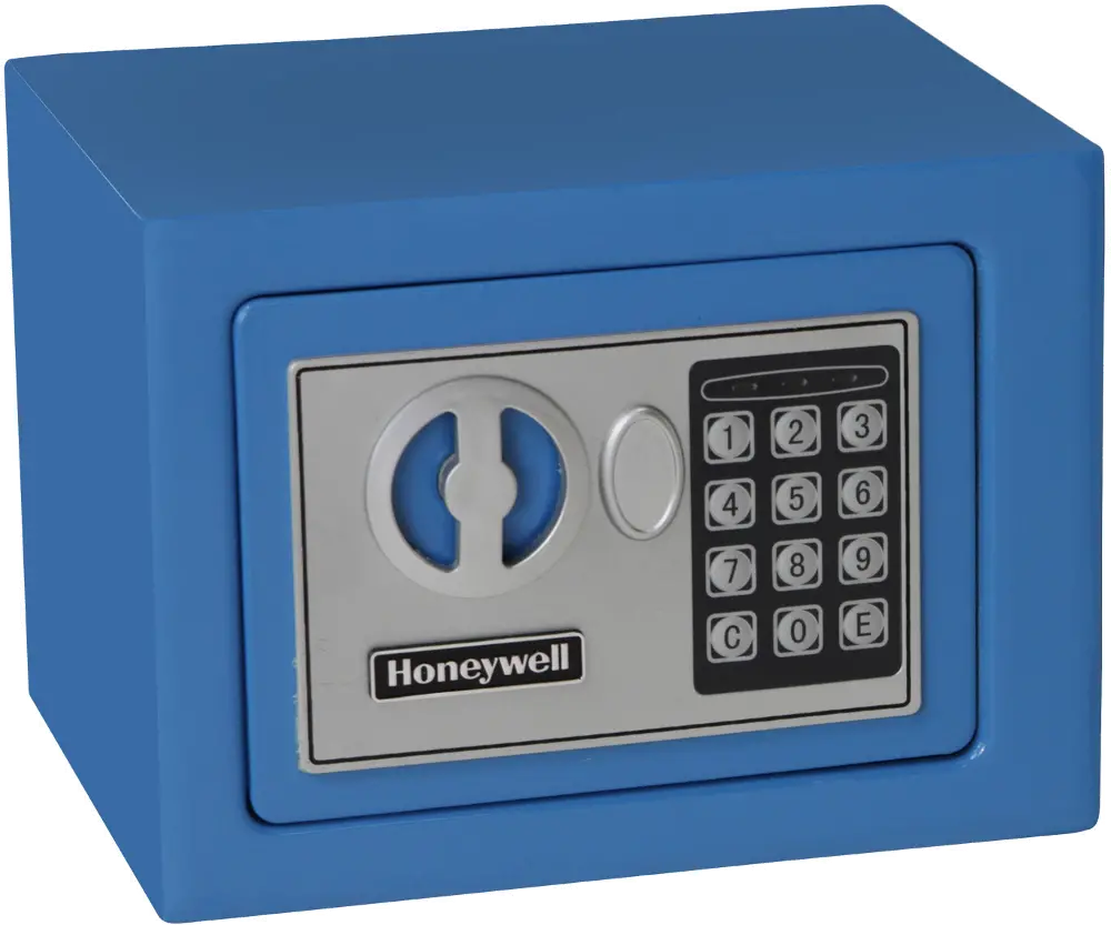 5005B Honeywell 5005 Small Digital Lock Security Safe - Blue-1