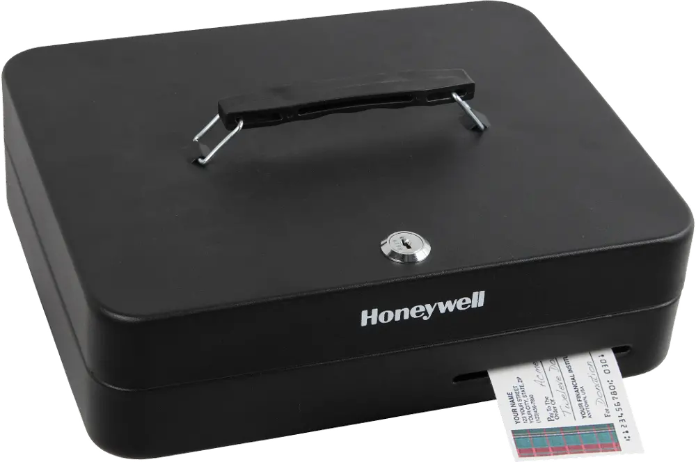 6113 Honeywell 6113 Deluxe Steel Cash Box-1