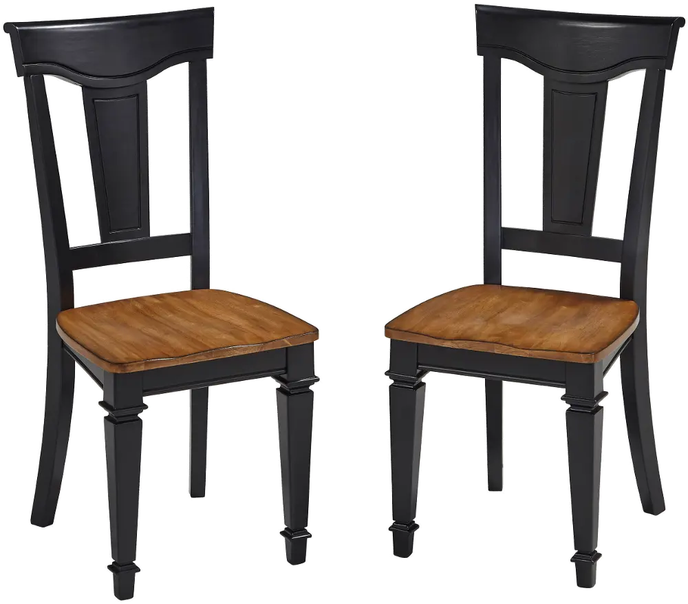 5003-802 Set of 2 Black Dining Chairs - Americana -1
