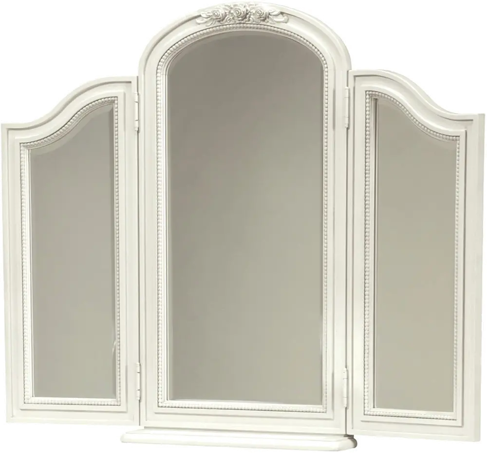 Gabriella Lace White Dressing Mirror-1