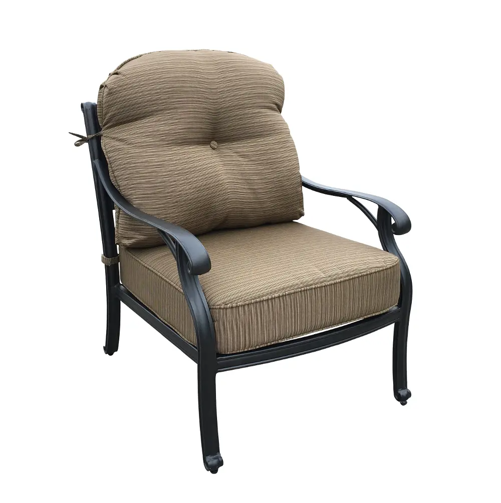 Moab Collection Patio Club Chair with Cushion-1
