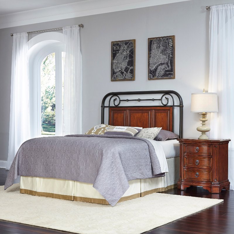 Cherry Queen Full Headboard Nightstand Richmond Hill Rc Cherry Queen Full Headboard