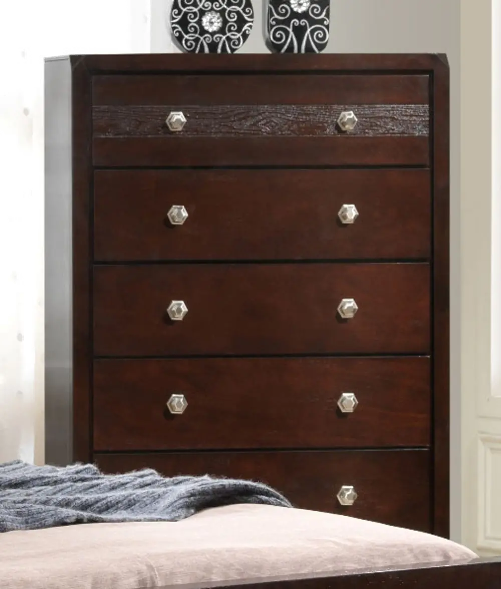 Tamblin Contemporary Brown Chest of Drawers-1