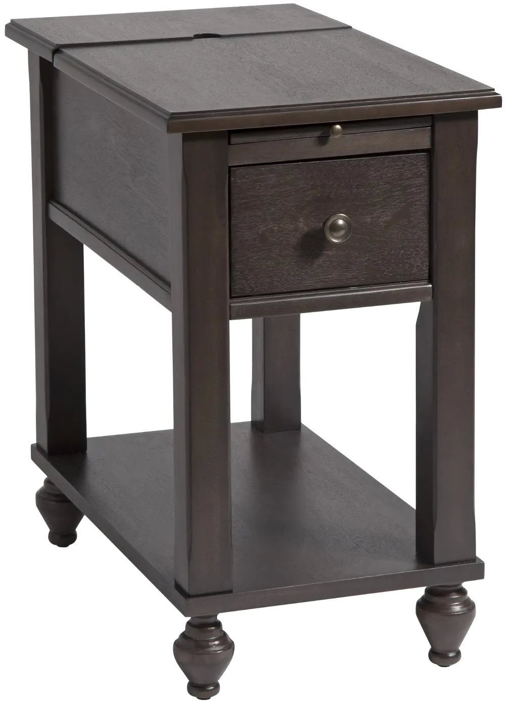 Smokey Brown Chair Side Table - Peterson-1