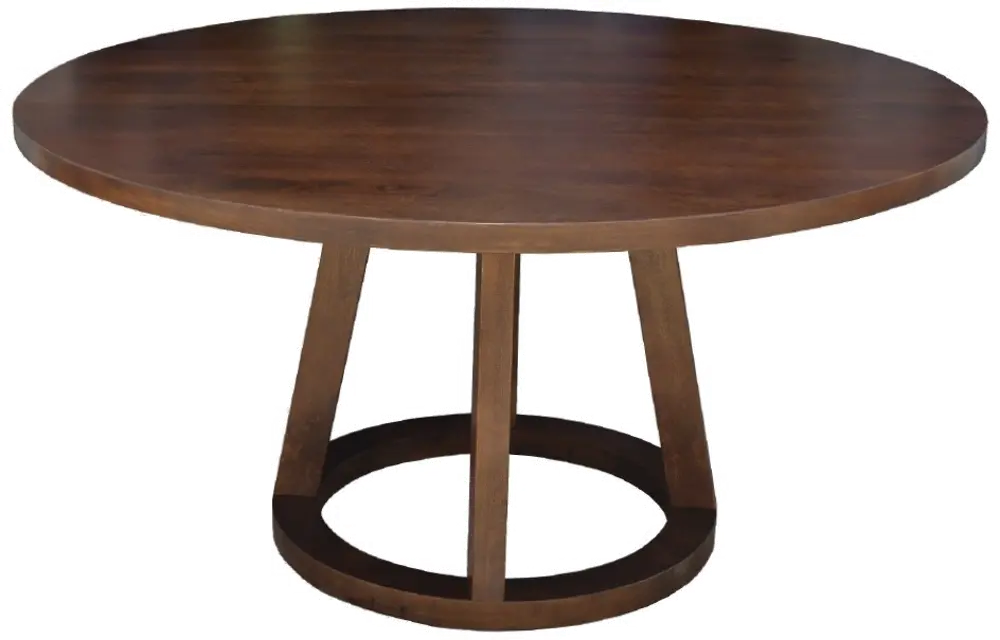 Mendocino Mango Wood Modern 84 Inch Round Dining Table-1