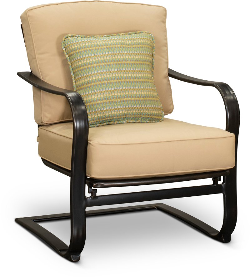 Traditional Patio Spring Chair, Heritage Collection Outdoor Furniture