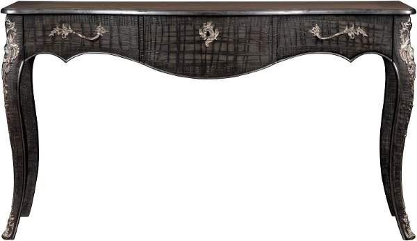 Browse Sofa Tables For Behind Your Couch Rc Willey Furniture Faux Crocodile And Silver Console Table