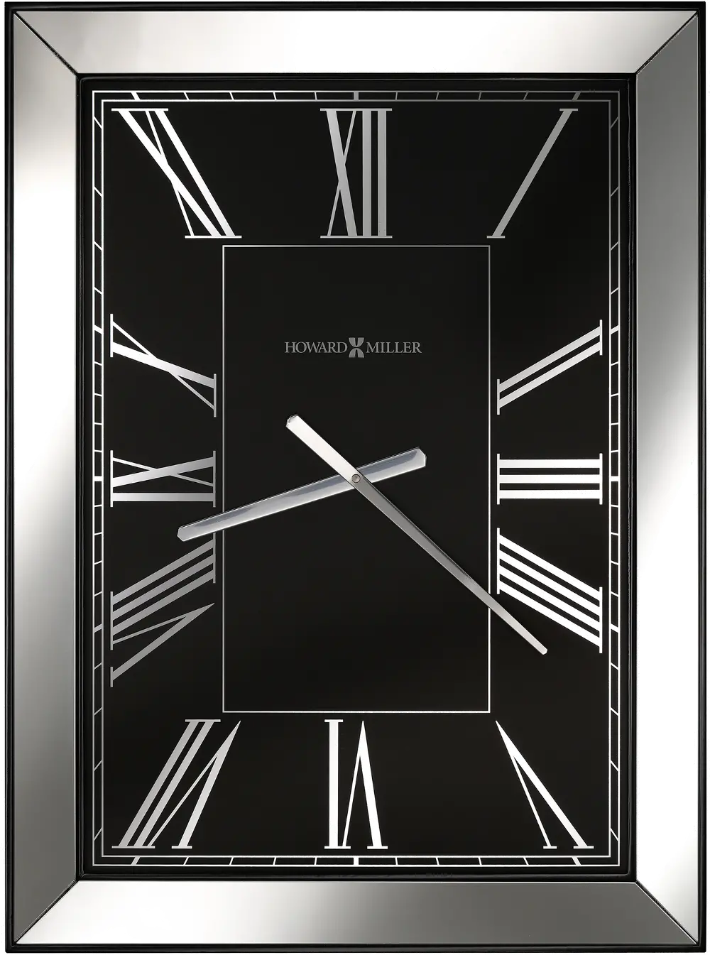 Black and Mirror Ceara Wall Clock-1