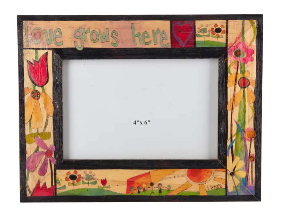 Love Grows Here Multi Color Picture Frame-1
