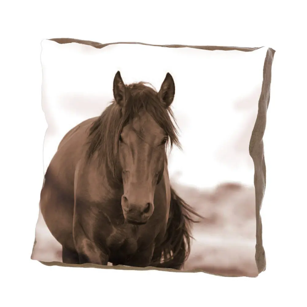 Multi Color 20 Inch Horse Throw Pillow-1