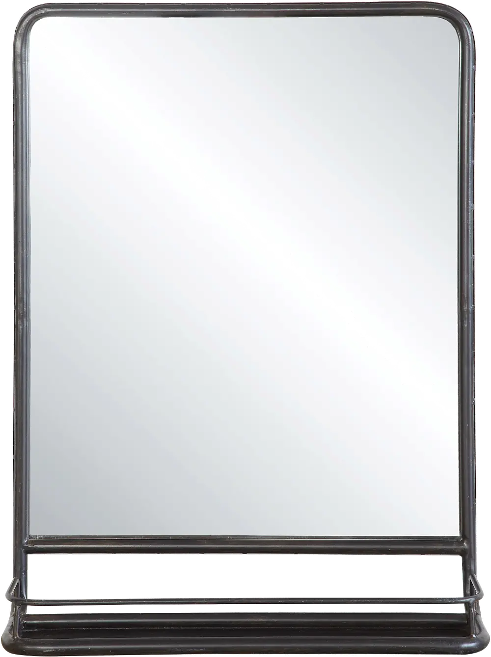 DA4675/MIRROR Metal Framed Mirror with Shelf-1
