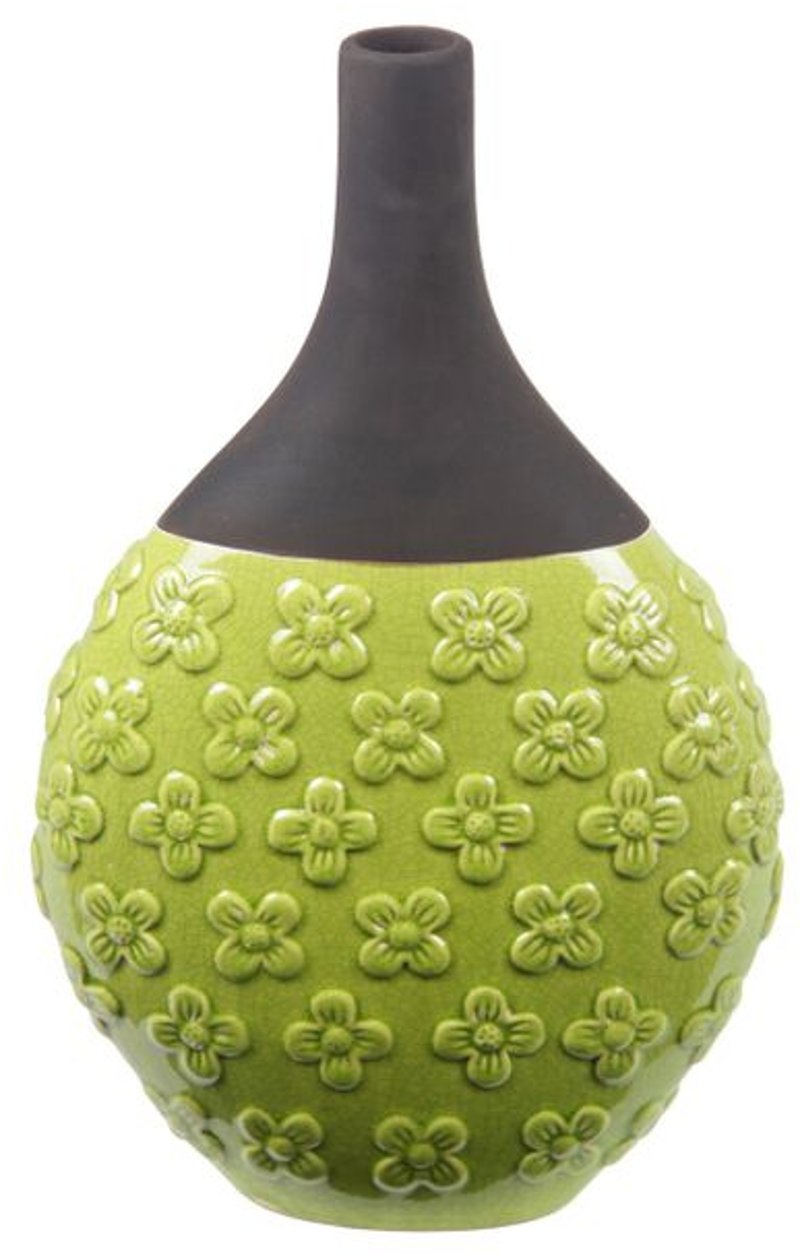 Lime Green Fl Ceramic Vase Rc Willey Furniture Lime Green Fl Ceramic Vase