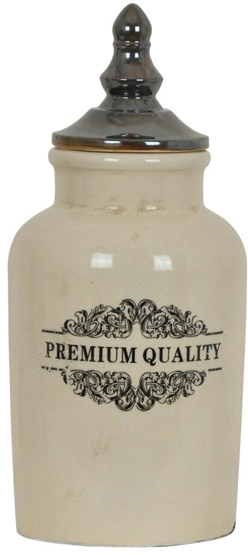13 Inch Cream Premium Quality Canister-1