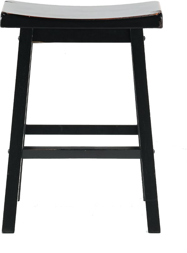 24 Inch Black Saddle Counter Height Stool Rc Willey Furniture 24 Inch Black Saddle Counter Height Stool