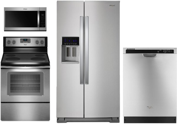 Kitchen Liance Packages Rc Willey Furniture Whp 4 Pc Elesatkit Whirlpool Piece Kitchen Liance Package With Electric Range